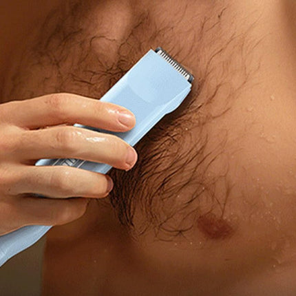 3-in-1 Electric Shaver Nose Hair Trimmer for Face Body Bikini Underarm and Legs - Sky Blue