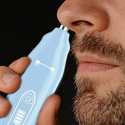 3-in-1 Electric Shaver Nose Hair Trimmer for Face Body Bikini Underarm and Legs - Sky Blue