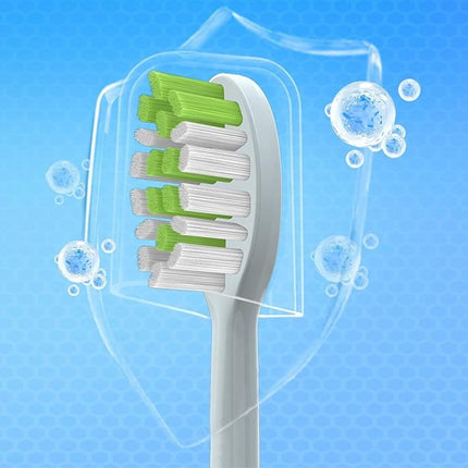 4Pcs Replacement Toothbrush Heads Compatible with Philips Series Soft Bristles -White