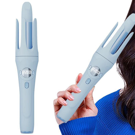 Auto Rotating Wireless Hair Curler 32mm for All Hair Types -Purple