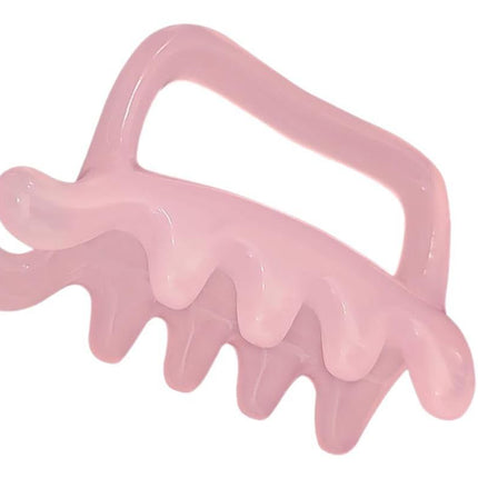 Back Massager Handheld Acupressure Gua Sha Tool for Full Body Muscle Relief -Pink
