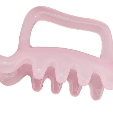 Back Massager Handheld Acupressure Gua Sha Tool for Full Body Muscle Relief -Pink
