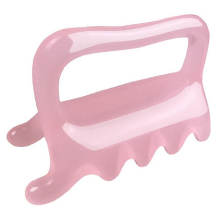 Back Massager Handheld Acupressure Gua Sha Tool for Full Body Muscle Relief -Pink