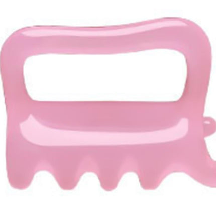 Back Massager Handheld Acupressure Gua Sha Tool for Full Body Muscle Relief -Pink