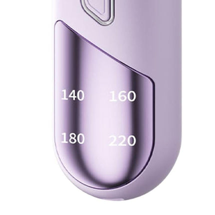 Cordless Hair Straightener Brush Mini Hot Comb for Women Anti-Scald Protection -Purple