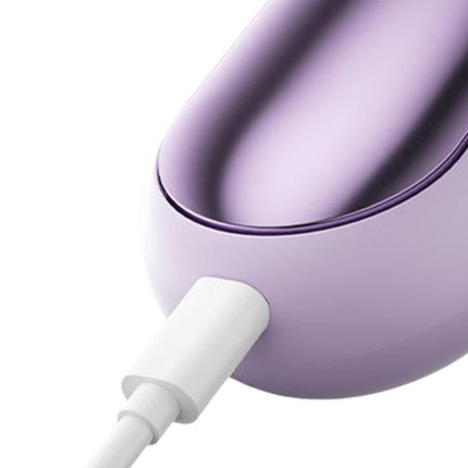 Cordless Hair Straightener Brush Mini Hot Comb for Women Anti-Scald Protection -Purple