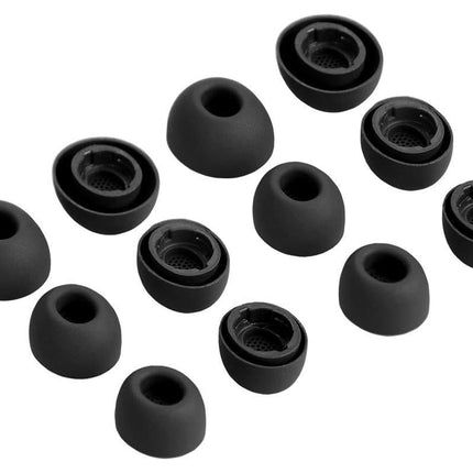 12Pcs Silicone Ear Tips for Samsung Galaxy Buds3 Pro Earbud Covers-Black