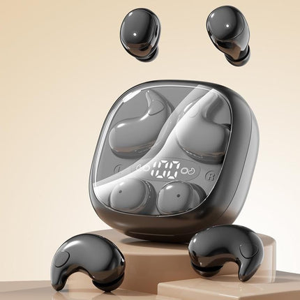 2 in 1 Side Sleeper Bluetooth Earphones Invisible Sleep Headphones-Black