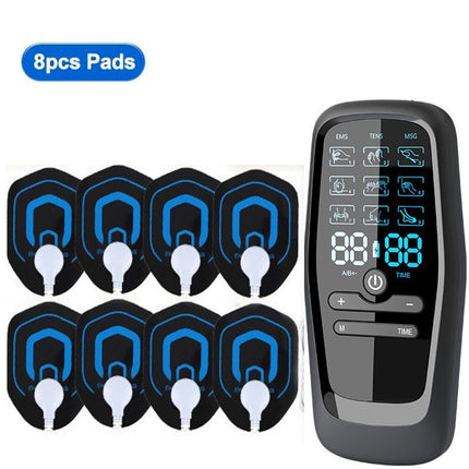 Portable Digital Massage Therapy Machine, USB Rechargeable Dual User Electric Pulse Massager for Neck Waist Knee Joint Soreness