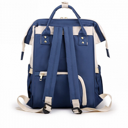 Large Capacity Dry/Wet Separate Nylon Backpack, Multifunctional Portable, Multi-Pocket Baby Diaper Bag Handbag - Green