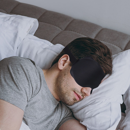 3D Contoured Sleep Mask, Breathable Fabric with Adjustable Strap, Light-Blocking Eye Mask for Sleeping, Napping, and Travel - Magenta