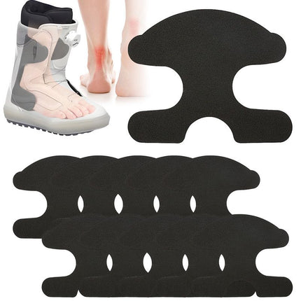 5 Pairs 10PCS Self-Adhesive EVA Heel Pads for Ski Boots, Curved Shock Absorbing Anti-Friction Foam Liner Inserts