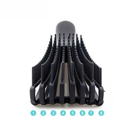 Adjustable 8-Claw Detangler Hair Brush, Hollow Curved Vent Brush for Wet and Dry Hair Styling and Massage - Blue
