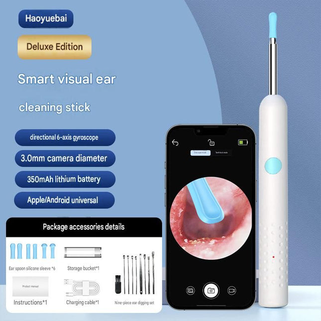 Smart Visual Earwax Removal Stick - White