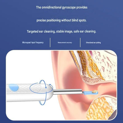 Smart Visual Earwax Removal Stick - Black