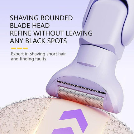 Digital Display Type-C Multi-Functional Electric Hair Remover for Women – Purple