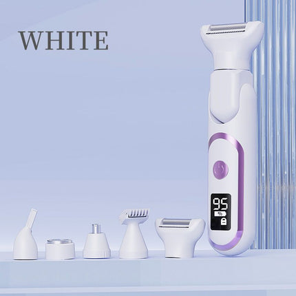 Digital Display Type-C Multi-Functional Electric Hair Remover for Women – White