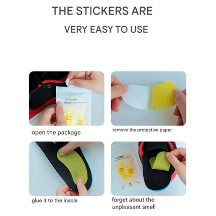 Portable Disposable Foot Odor Remover Shoe Insoles / Deodorant Shoe Patches