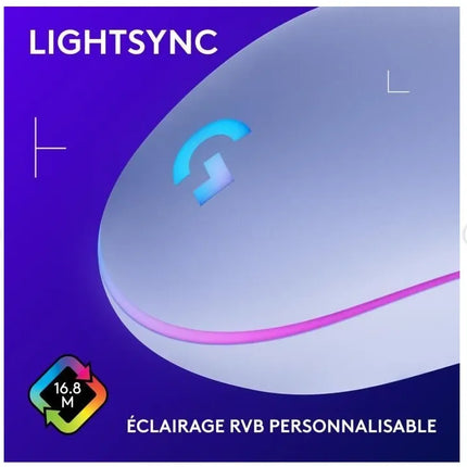 Logitech G203 LIGHTSYNC Wired Gaming Mouse - Lilac