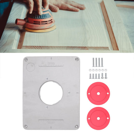 4‑17/32in Aluminium Router Table Insert Plate For 625 624 for Bosch 1611 1615 for FEINRT 1800 for Woodworking