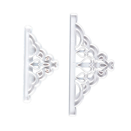 2 Pcs Crown Cutters Set Princess Crown Mold Tiara Cutter Cake Decorating Mold for DIY Birthday Party Dinner
