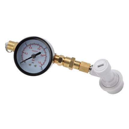 Beer Brew Adjustable Pressure Relief Valve Cola Keg Pressure Gauge Beer Keg Regulator 0‑15PSI