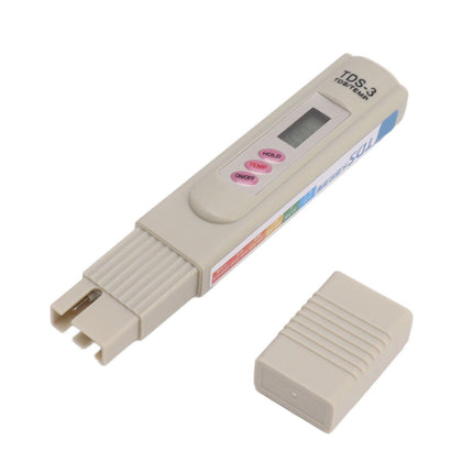 Portable Gray Water Quality Tester Meter 3 Button Digital Display Water Quality TDS Test Pen for Aquarium