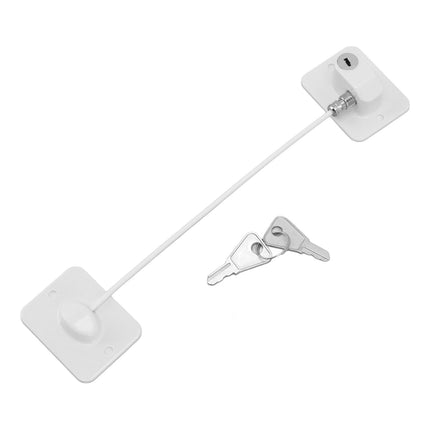 Cable Restrictor Lock Key Unlocking Window Lock Cable Restrictor Child Safety Lock for Refrigerators Doors Drawers