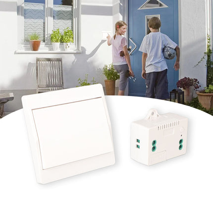 Self Powered Wireless Doorbell Long Distance Battery Free Cordless Door Bell with Receiver for Home Welcome