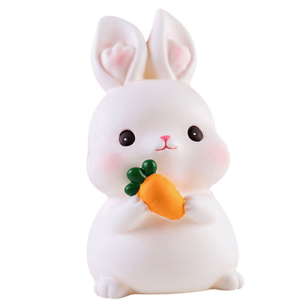 Kids Piggy Bank Cute Cartoon Money Coin Bank Anti Fall Vinyl Resin Money Bank for Boys Girls Bunny
