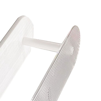 Figure Display Rack White Transparent Large Capacity Plastic Skin Care Rack Cosmetic Holder Stand Double Layer