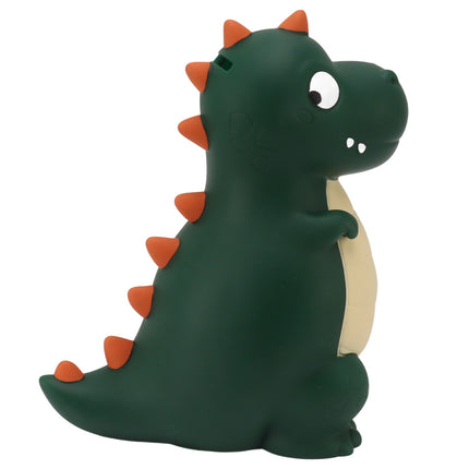 Dinosaur Piggy Bank Cute Cartoon Money Save Box Fall Resistance Money Coin Bank Desktop Decoration Boys Girls Gift Large Green
