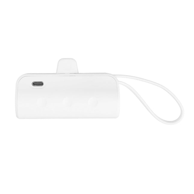 Mini Portable Charger Multifunction Built in Cable for IOS Interface Type C 2 in 1 Mini USB C Power Bank for Emergency