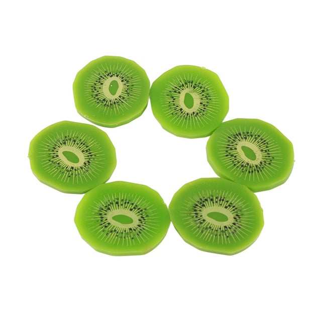 Simulated Fruit Slices Strawberry Kiwi Watermelon Slices Simulated Ice Cubes Fruit Display