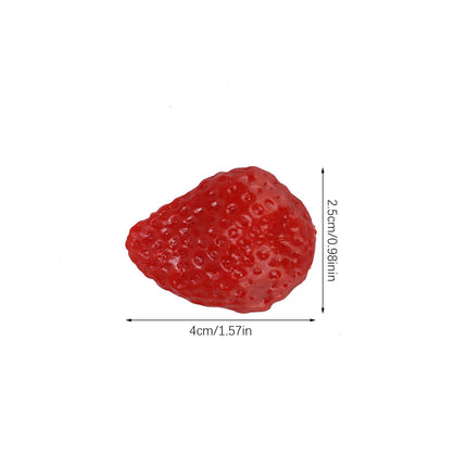 Simulated Fruit Slices Strawberry Kiwi Watermelon Slices Simulated Ice Cubes Fruit Display
