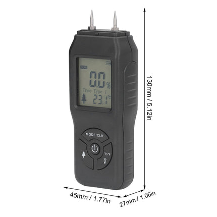 Wood Moisture Meter Large LCD Easy Operation ATC Function Wide Application Stable Accurate Durable Water Leaking Detector
