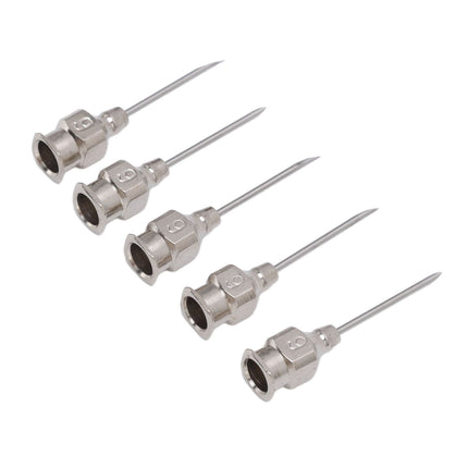 Poultry Injection Needles Stainless Steel Bovine Pig Injection Needle Cow Pig Injection Needle Accessories 9x15mm / 0.4x0.6in