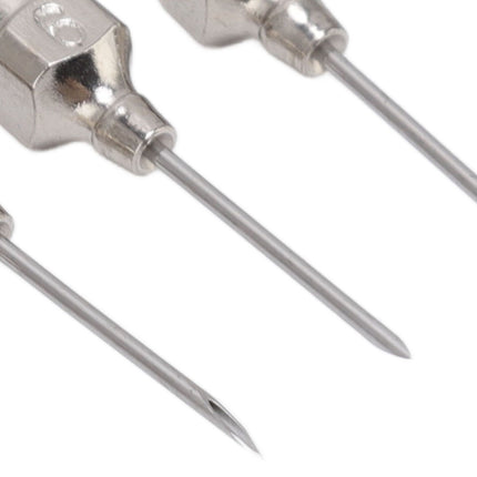 Poultry Injection Needles Stainless Steel Bovine Pig Injection Needle Cow Pig Injection Needle Accessories 9x15mm / 0.4x0.6in