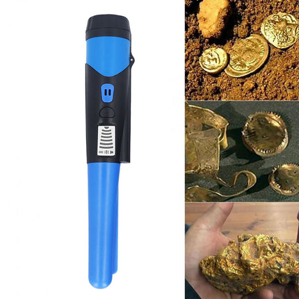 Metal Detector High Sensitivity Metal Detecting Tool with LCD Display and Flashlight Function Blue