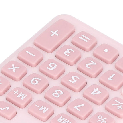 Calculators 8 Digit Solar Battery Dual Power Handheld Pocket Calculator with Large LCD Display Big Sensitive ButtonPink