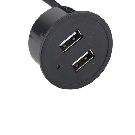 2 USB Charging Socket with 1.5m Cable Embedded Installation 5V 1A Multipurpose for Mobile Phone Cameras TabletUSB Output