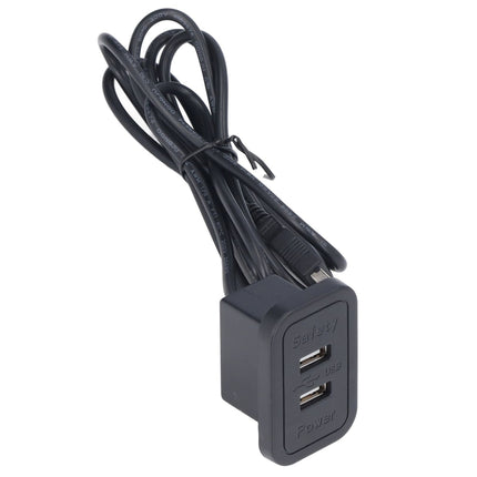 Double USB Charge Station 5V Sofa Recessed USB Power Hub Wiring Board Power Outlet Socket for Household