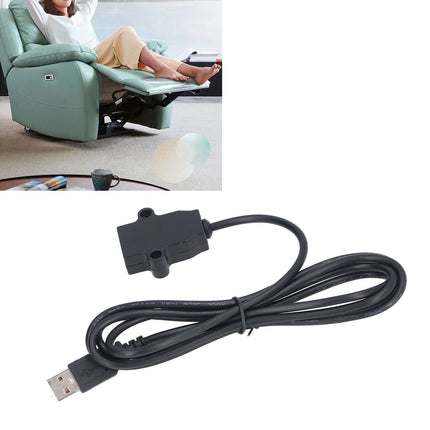 1.5M USB Charging Socket Multipurpose Home Bedside Sofa Reclining Chair Clamp in USB Charging Extension Cable 5V 2A