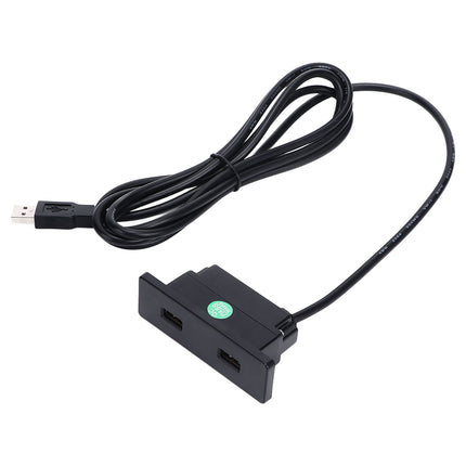Recessed USB Power Strip Outlet 5V 2.5meter Dual USB Ports Charging Sofa Socket ABS Embedded USB Charging Socket for Phone