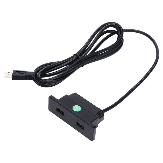 Recessed USB Power Strip Outlet 5V 2.5meter Dual USB Ports Charging Sofa Socket ABS Embedded USB Charging Socket for Phone
