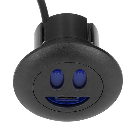 5V USB Charging Socket Outlet with 2.5m/8.2ft Power Cord Embedded Installation for Home Bedside Sofa Recliner