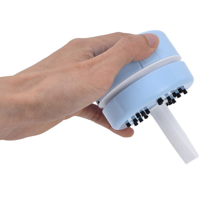 Desktop Dust Collector Table Dust Cleaner USB Charging Portable Mini Dust Catcher for Office HouseholdBlue