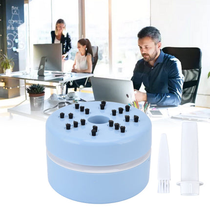 Desktop Dust Collector Table Dust Cleaner USB Charging Portable Mini Dust Catcher for Office HouseholdBlue