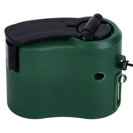 USB Hand Crank Phone Charger 3 to 8h Standby Time LED Light Portable Mobile Phone Emergency Charger for Outdoor Hiking Green