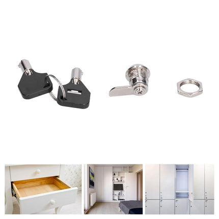 File Cabinet Locks Furniture Cam Locks Security Lock with Keys for Vending Machines Computers Closet Doors